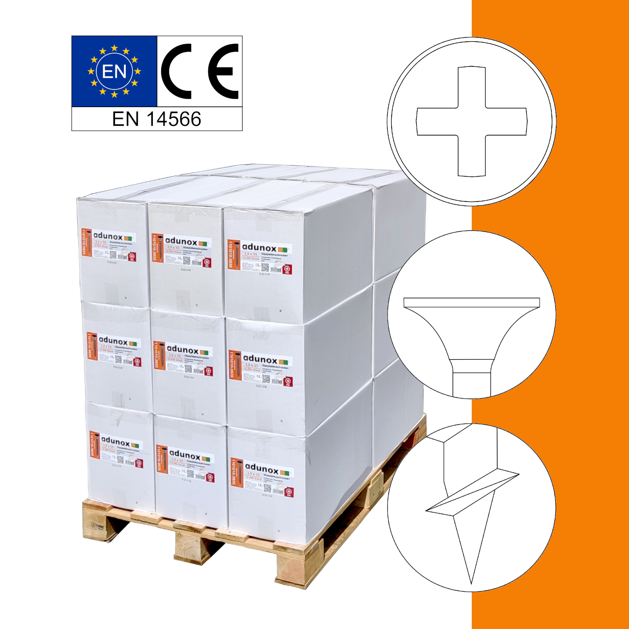 Schnellbauschrauben | phosphatiert | Grobgewinde | magaziniert Langband Schnellbauschrauben | phosphatiert | Grobgewinde | magaziniert Langband