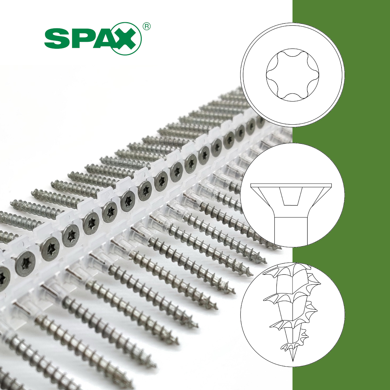 SPAX® Universalschrauben | WIROX | TX20 | magaziniert Langband SPAX® Universalschrauben | WIROX | TX20 | magaziniert Langband