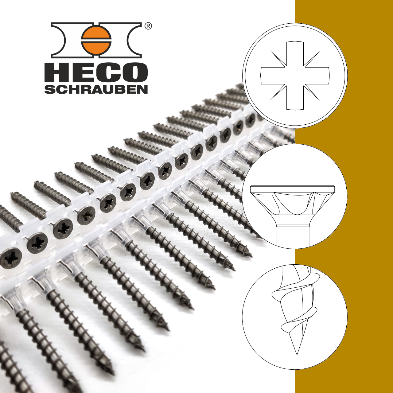 HECO-TOPIX®-plus | rostfrei A2 | PZ2 | magaziniert Langband HECO-TOPIX®-plus | rostfrei A2 | PZ2 | magaziniert Langband