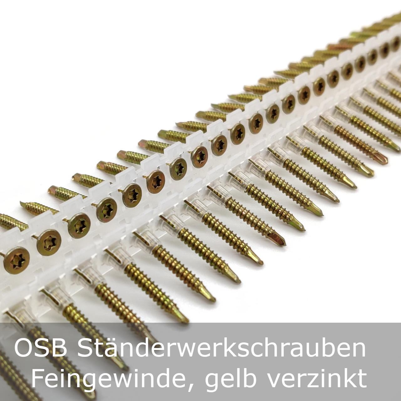 HIB Spanplattenschrauben gelb verzinkt Teilgewinde Ø 5,0mm und Länge 50-120mm 